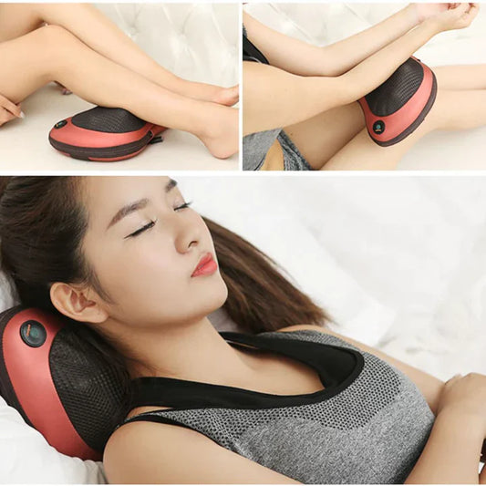 Masajeador Almohada Shiatsu con Calor | Relajación profunda en minutos