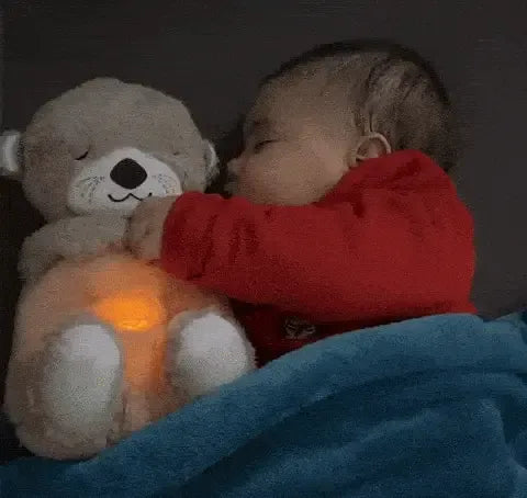 Nutria Dormilona: Peluche que Respira con Luz, Música y Ruido Blanco